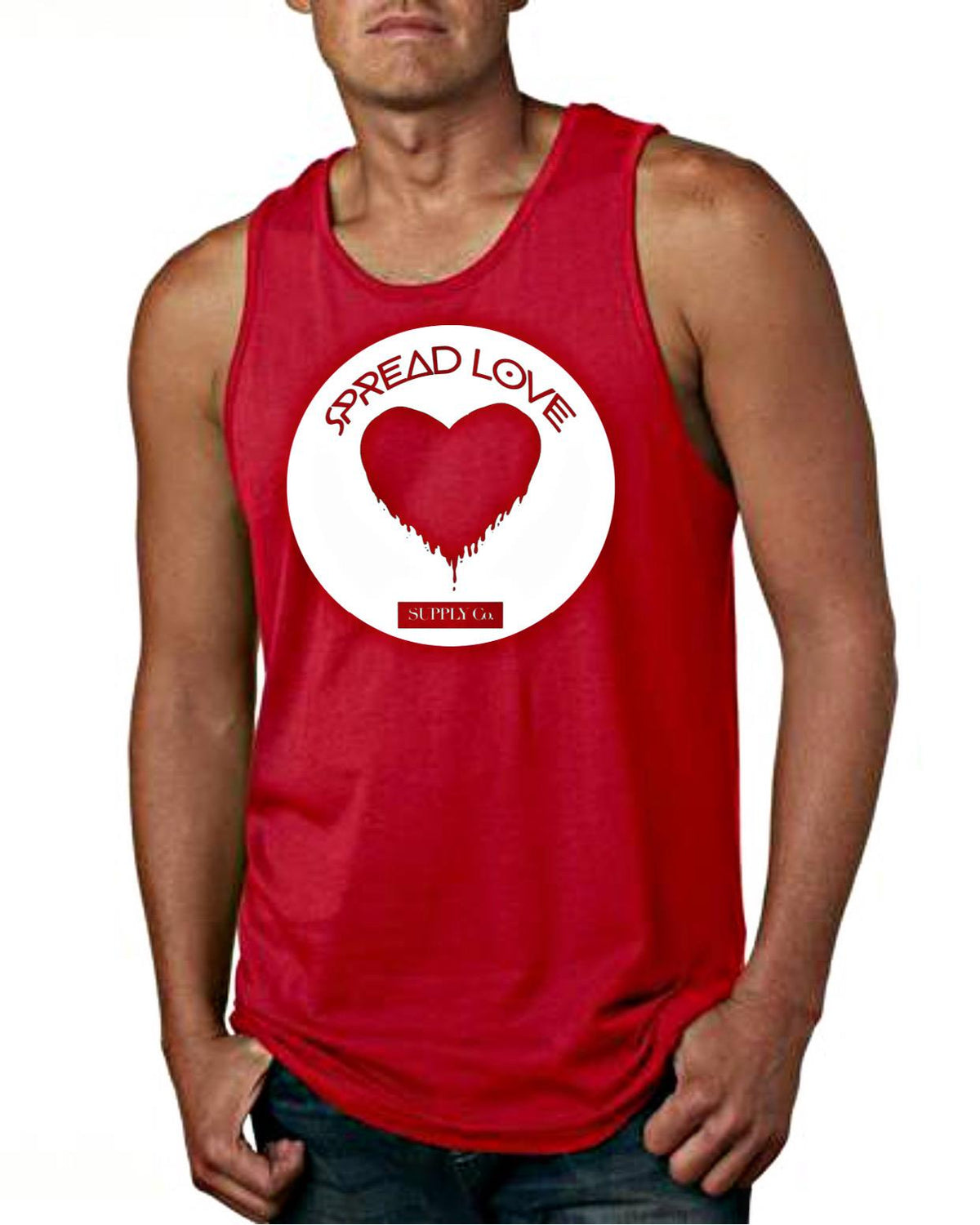 Spread Love Men&#39;s Big Logo Tank Top