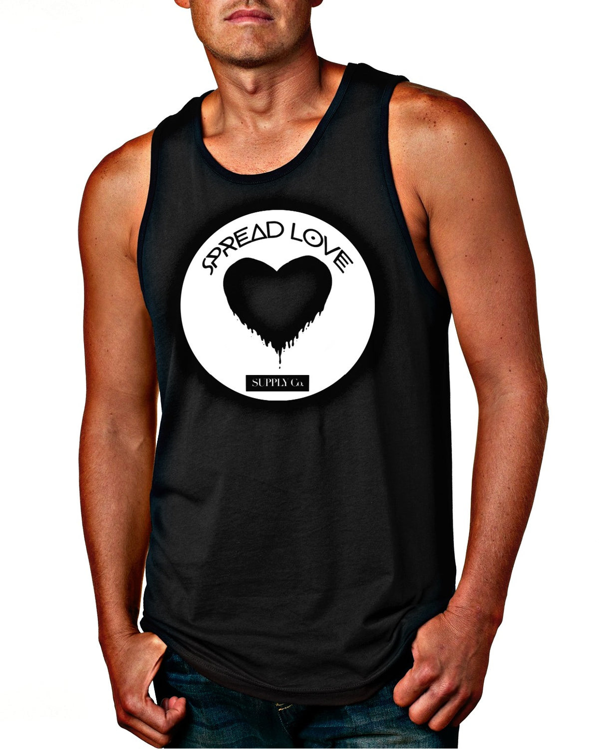 Spread Love Men&#39;s Big Logo Tank Top