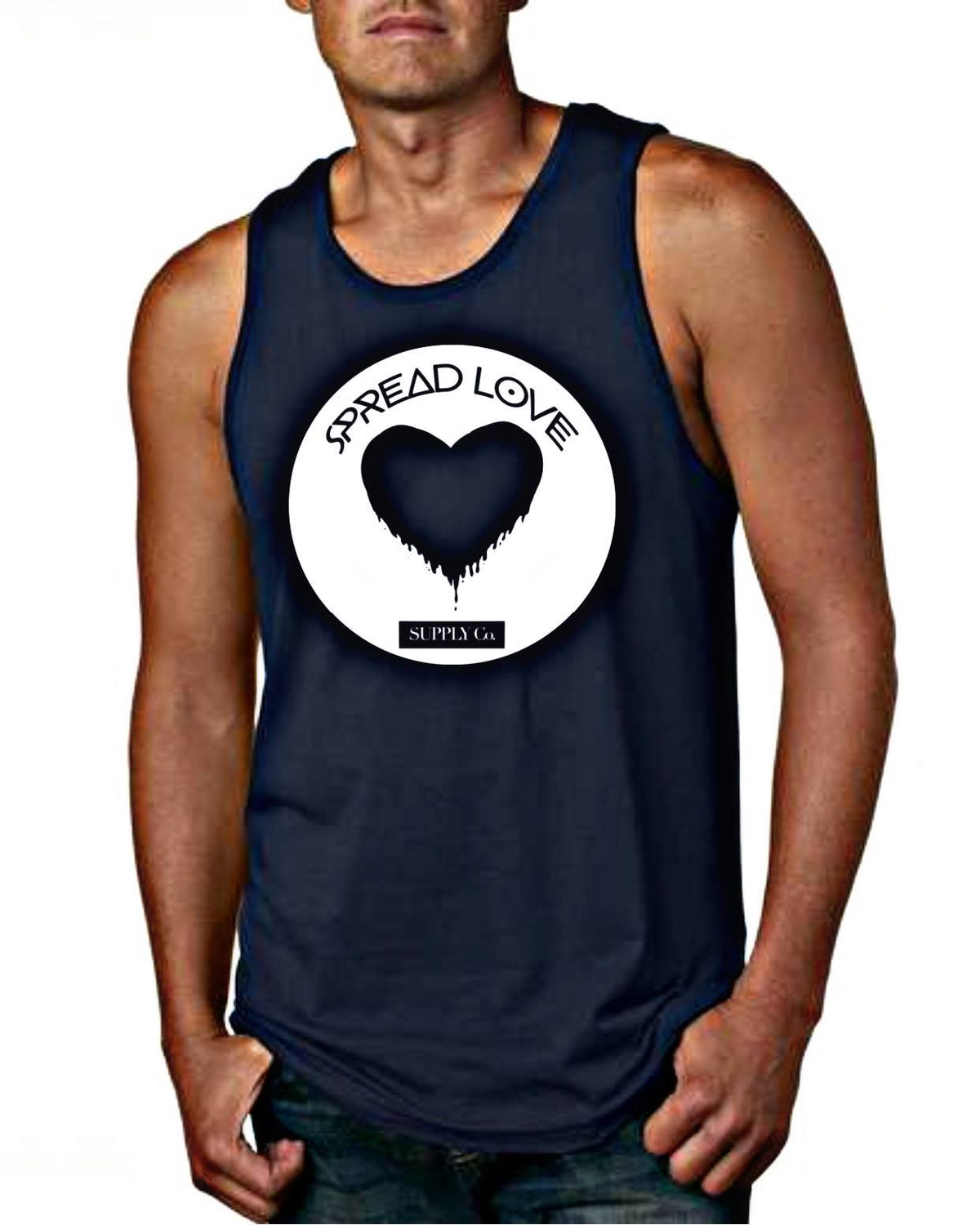 Spread Love Men&#39;s Big Logo Tank Top