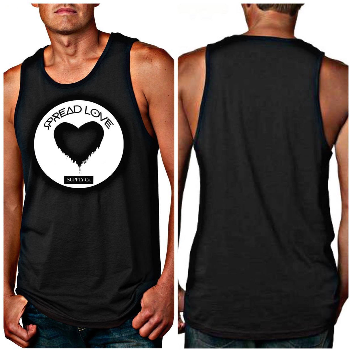 Spread Love Men&#39;s Big Logo Tank Top