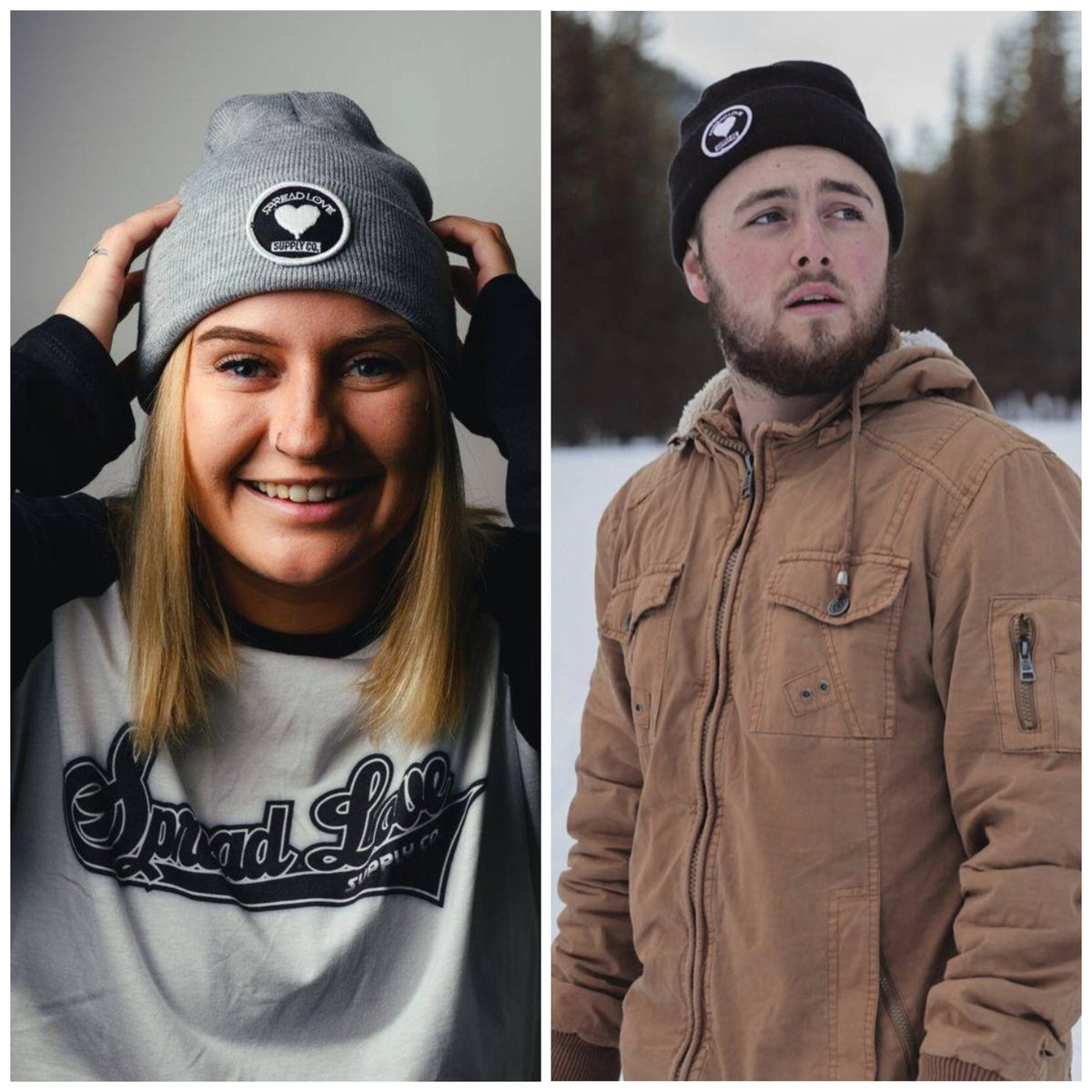 Spread Love Knit Cuffed Beanie