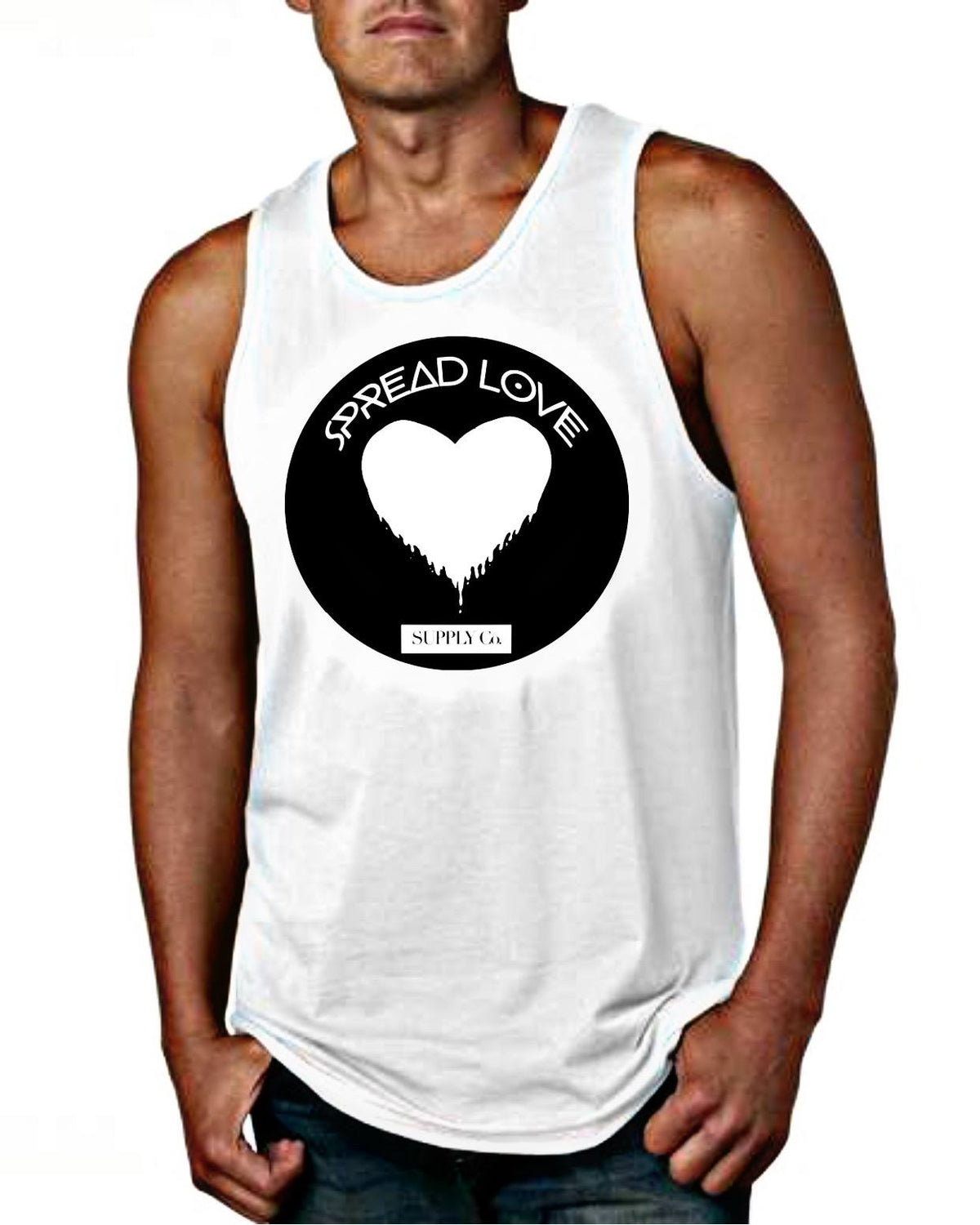 Spread Love Men&#39;s Big Logo Tank Top