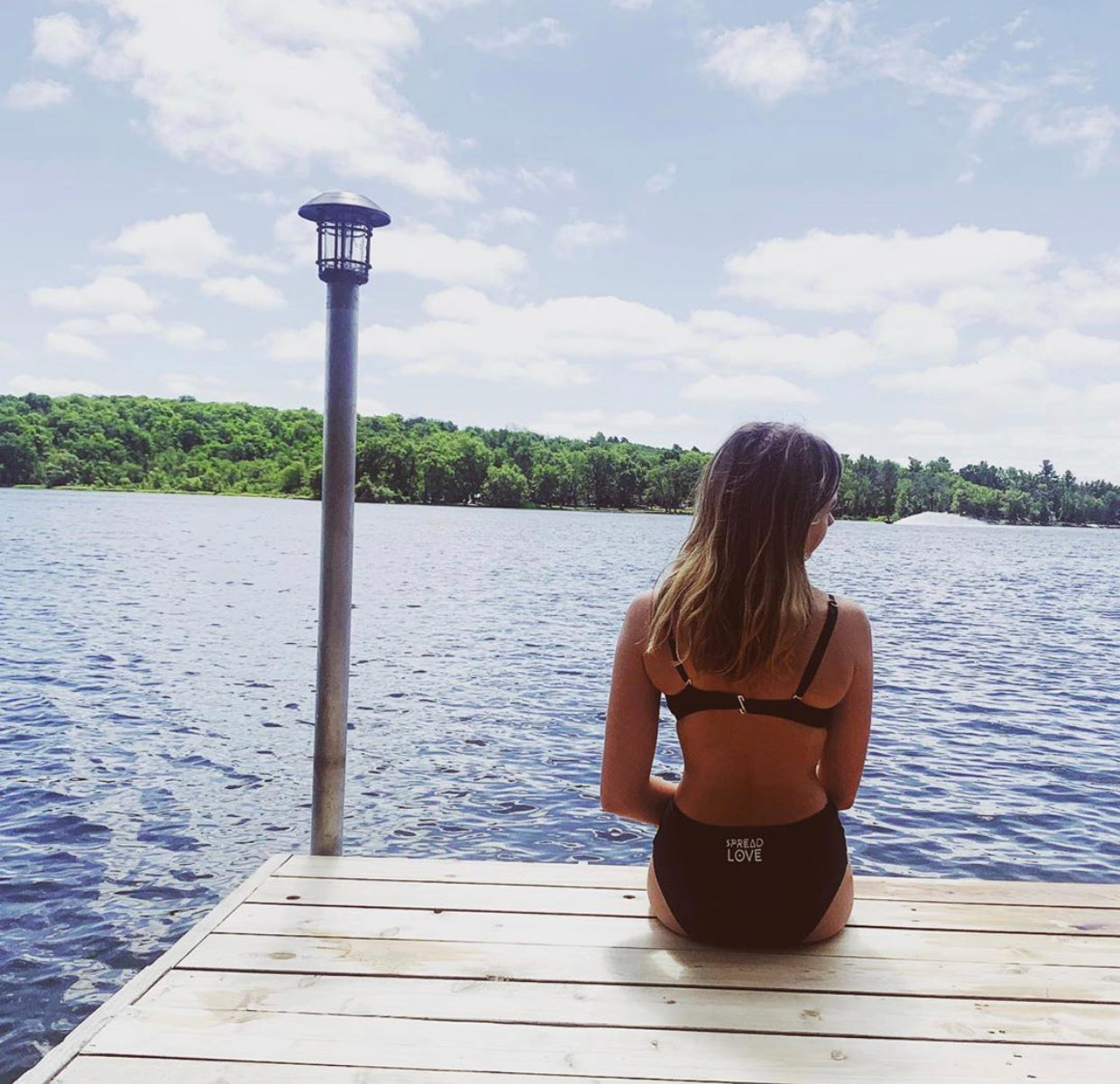 Spread Love Ruched High Waisted Swimming Panty