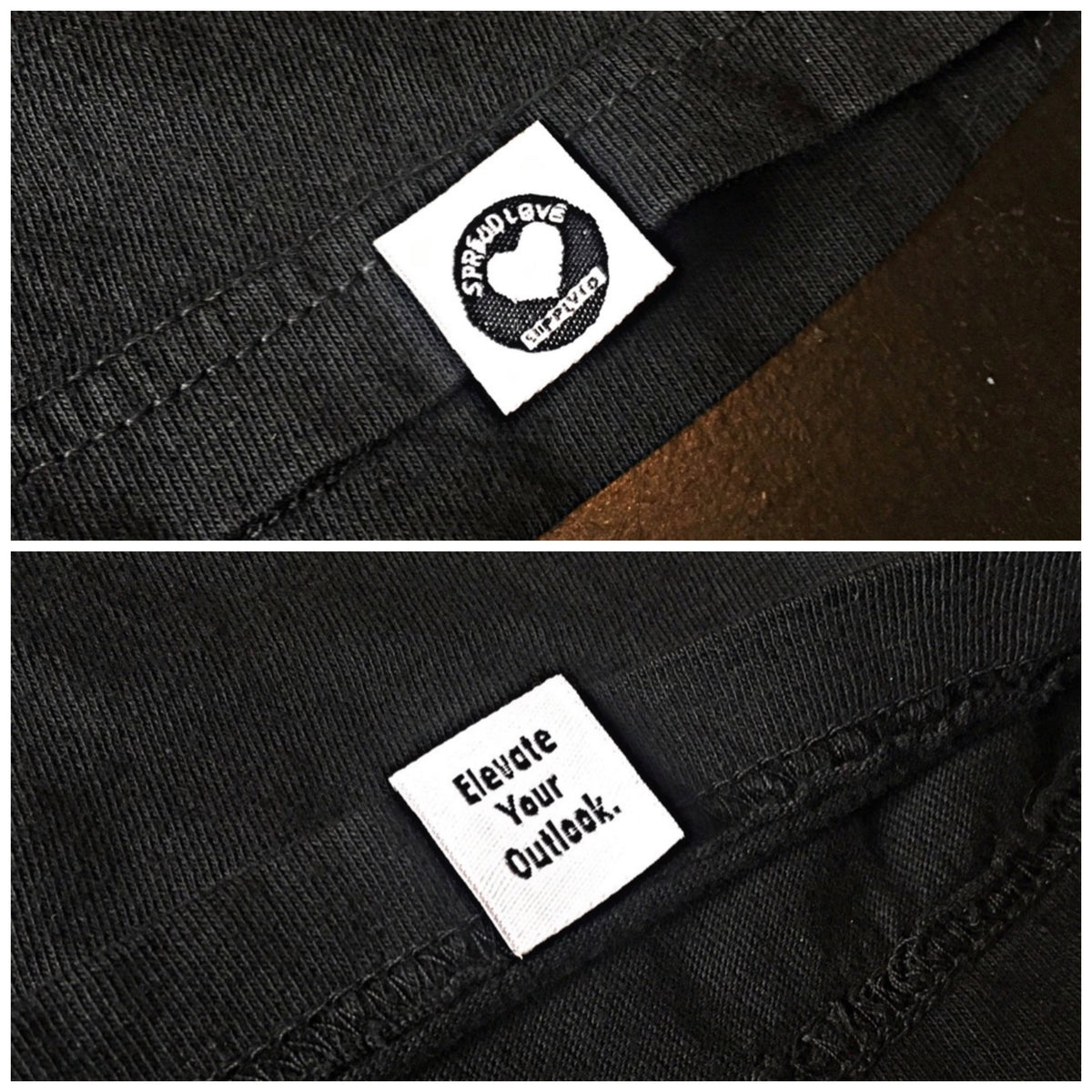 Spread Love Long Sleeve Pocket Tee Original (Black)