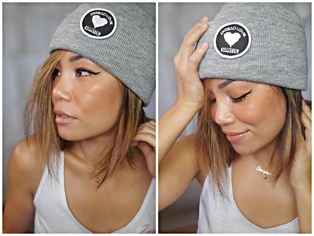 Spread Love Knit Cuffed Beanie