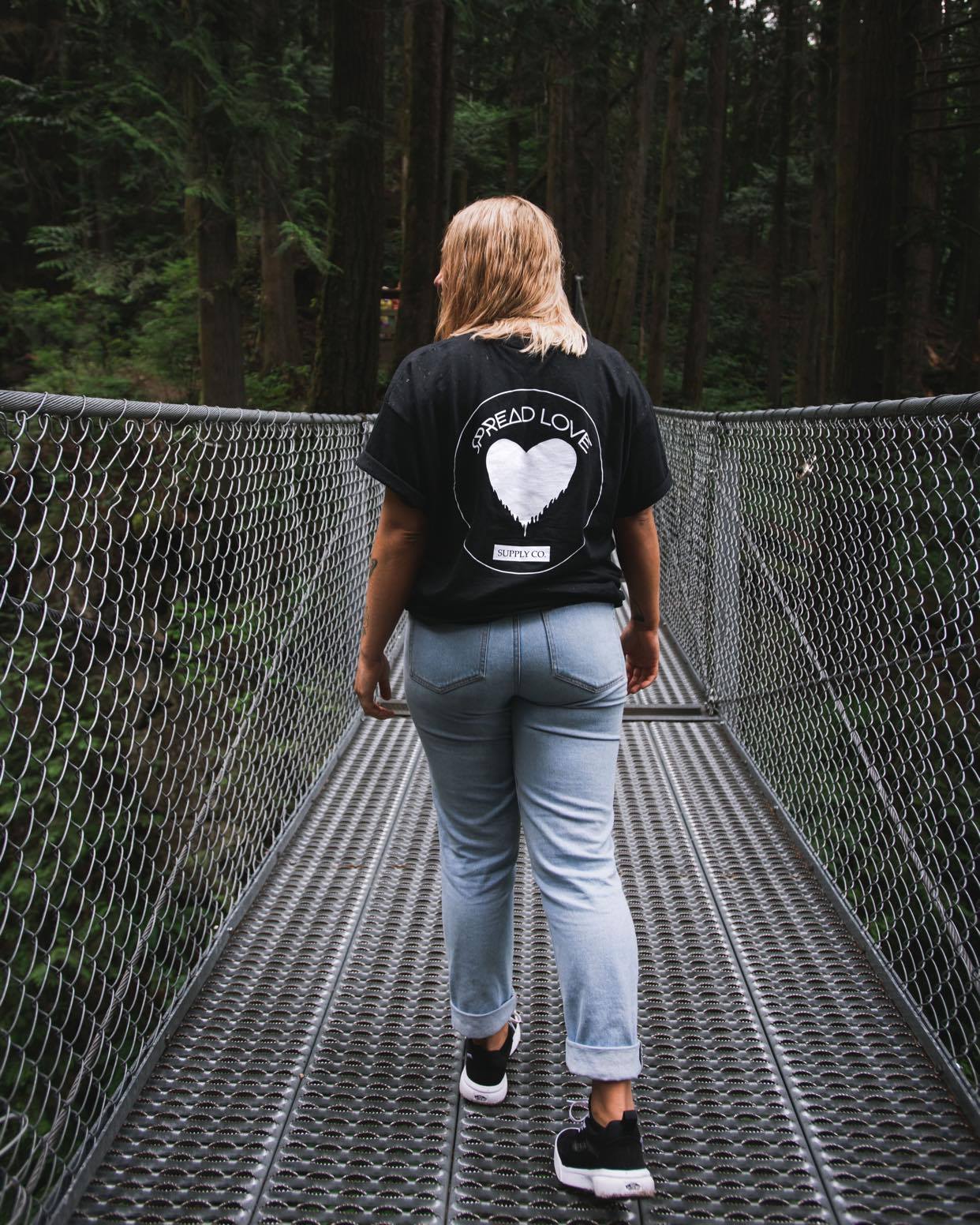 Spread Love Classic Graphic Tee (Black)