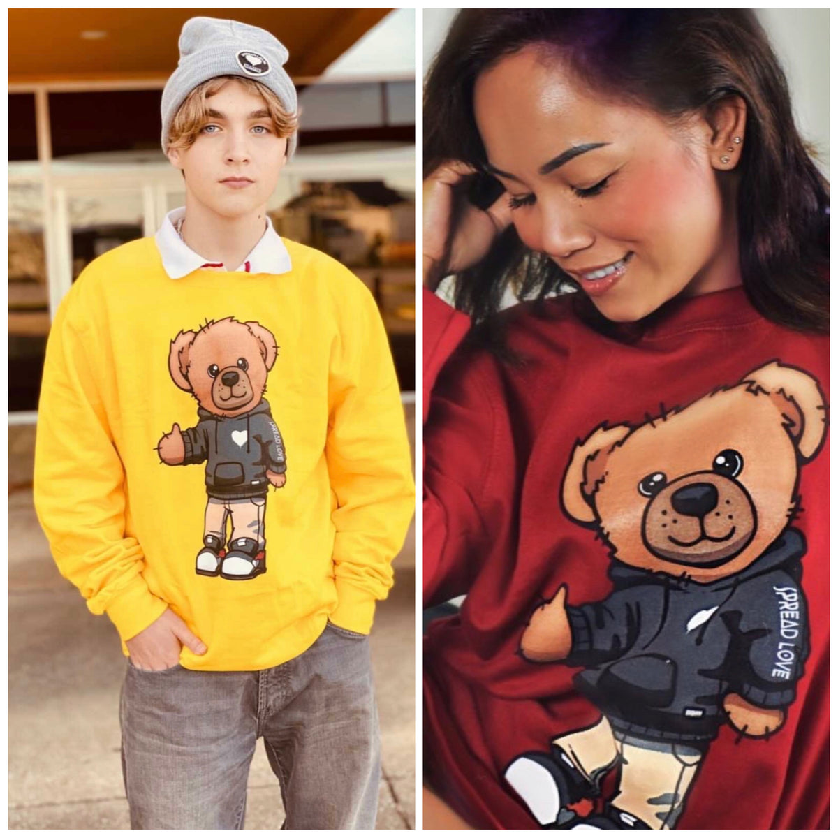 Spread Love Bear Crewneck Sweatshirt