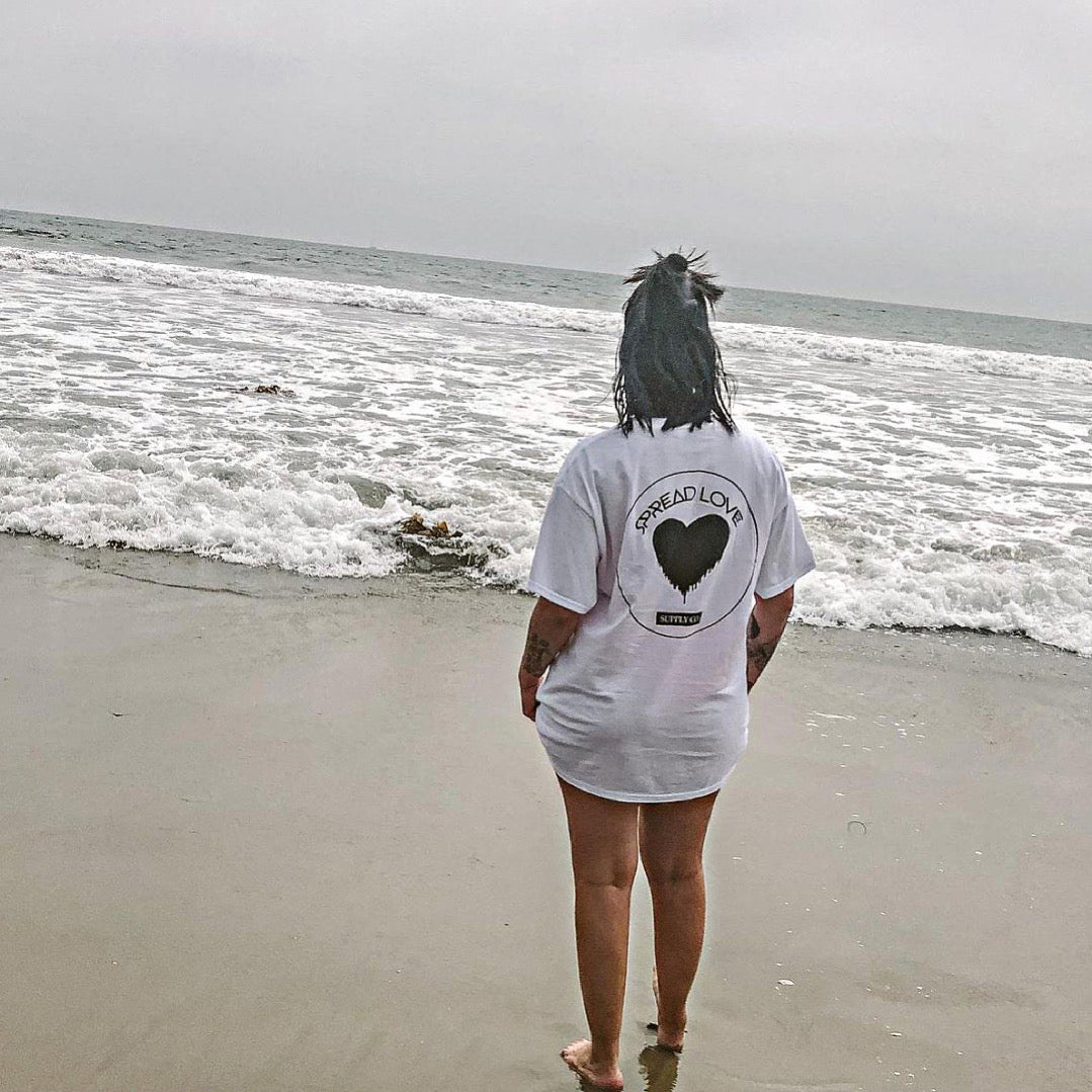 Spread Love Classic Graphic Tee (White)
