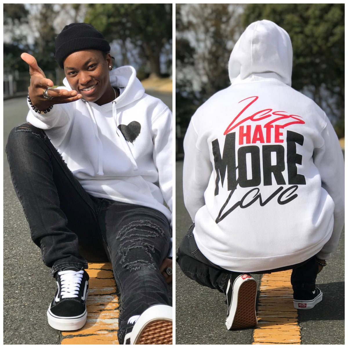 &quot;Less Hate MORE LOVE&quot; Hoodie