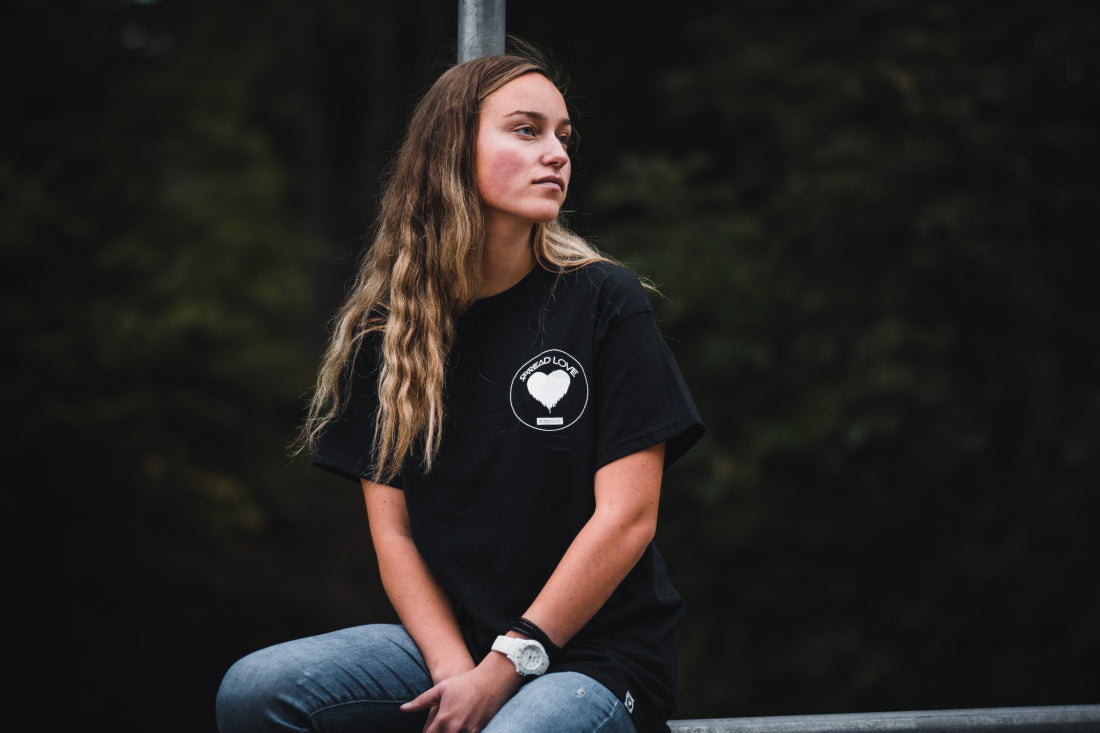 Spread Love Classic Graphic Tee (Black)