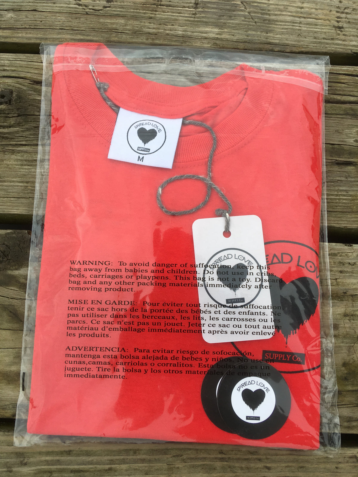 Spread Love Classic Graphic Tee (Red)