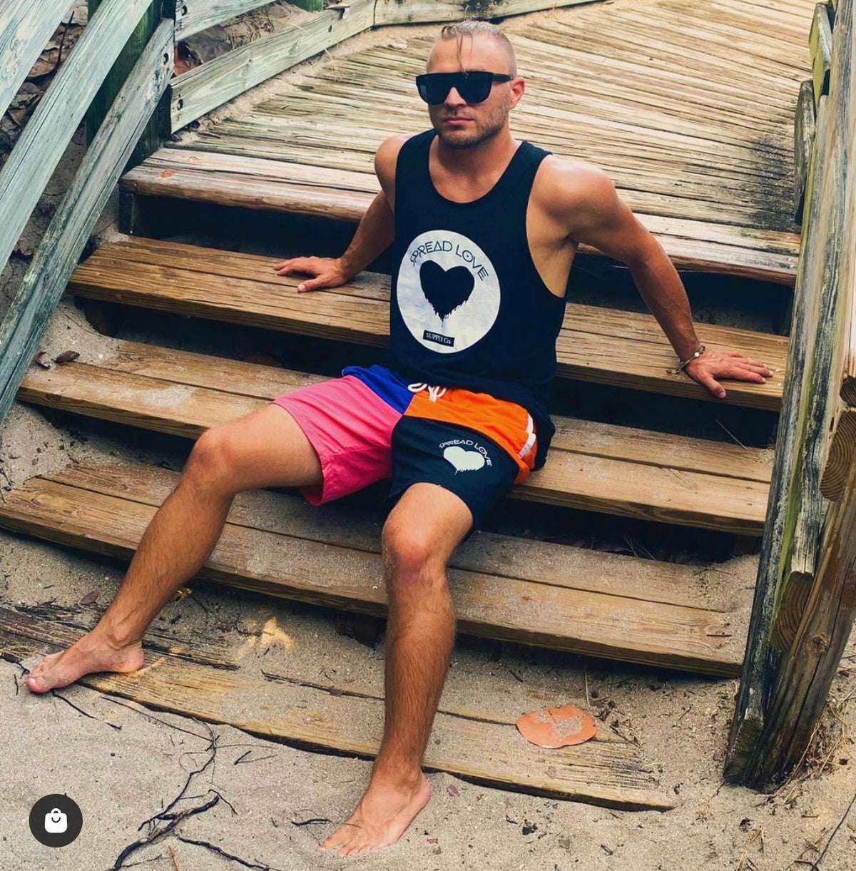 Spread Love Men&#39;s Big Logo Tank Top