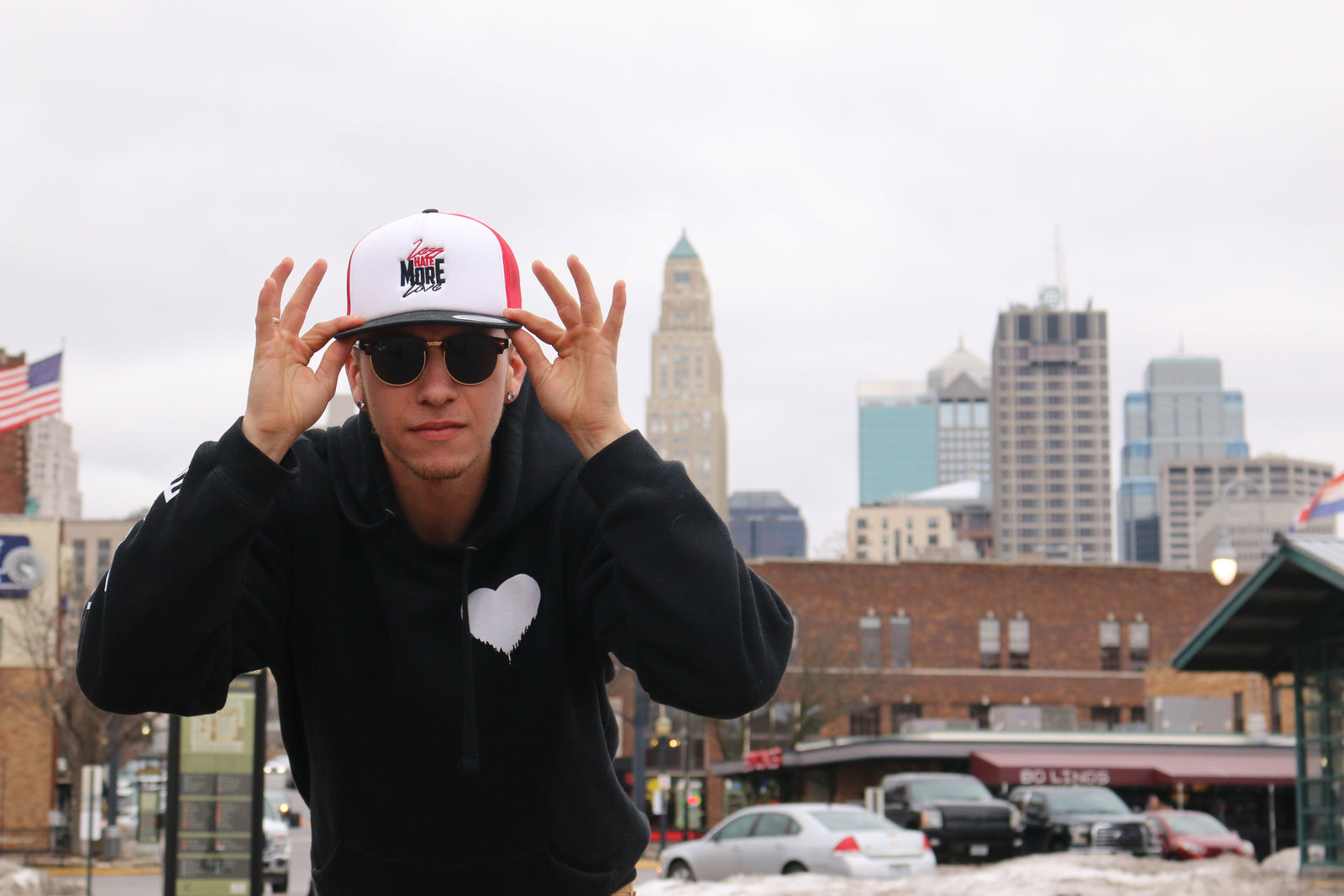 "Less Hate MORE LOVE" Snapback