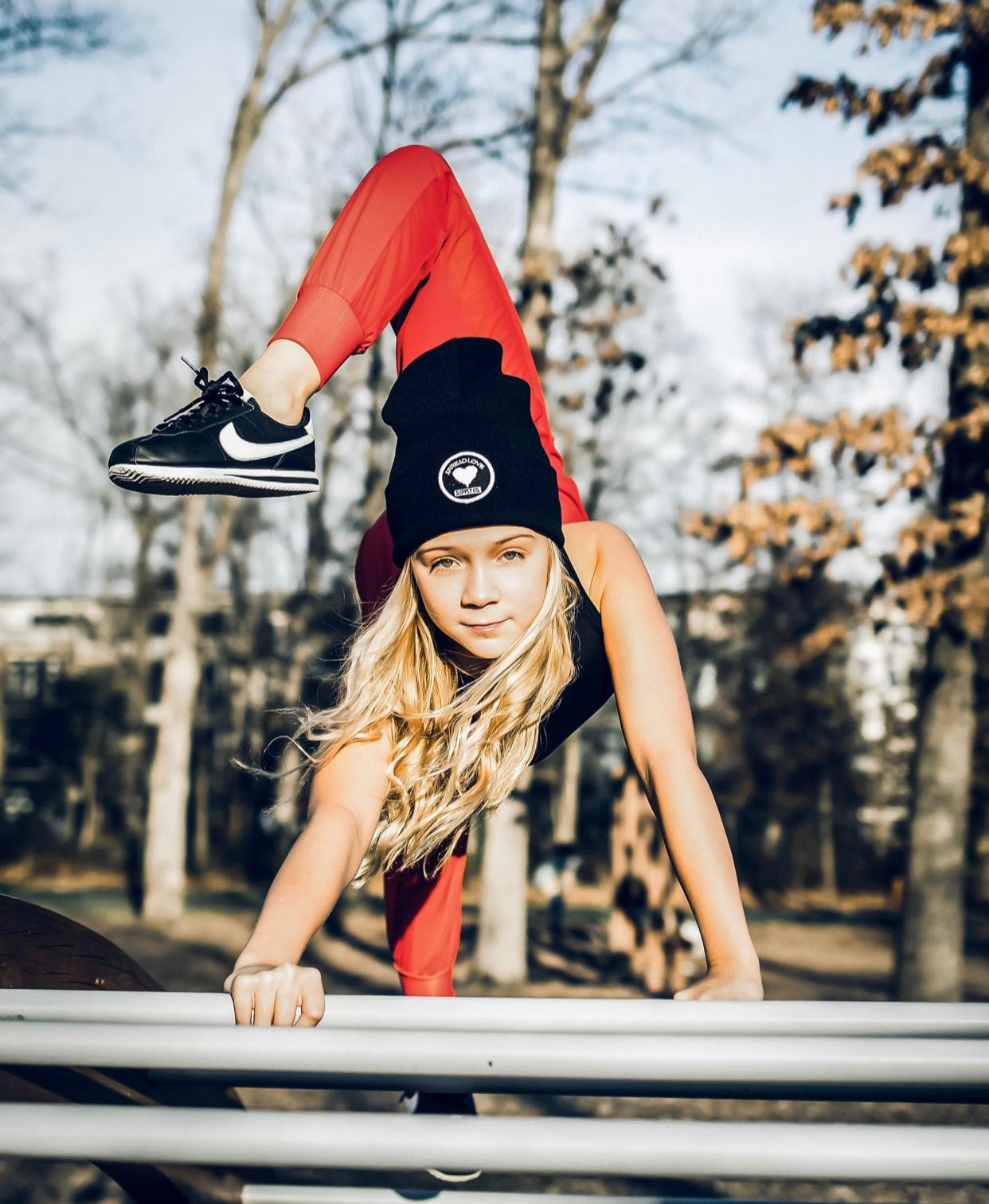 Spread Love Knit Cuffed Beanie