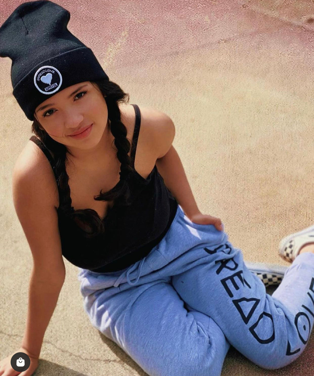 Spread Love Knit Cuffed Beanie