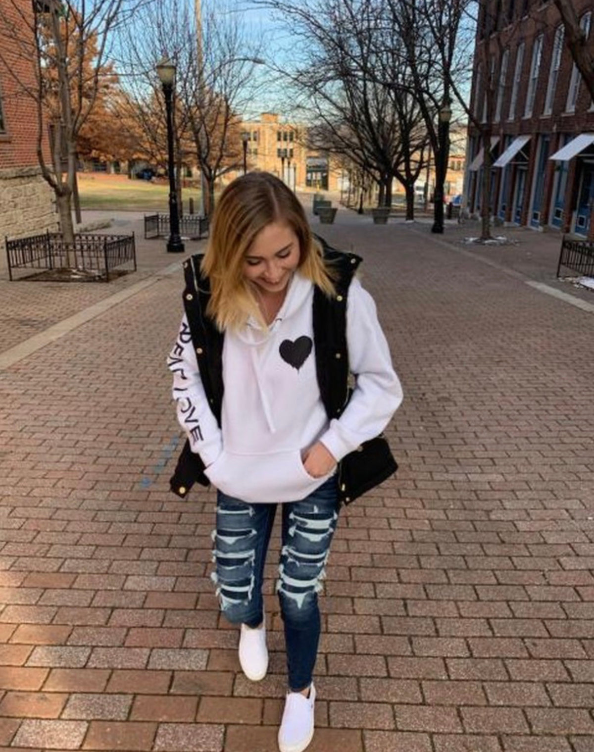 &quot;Less Hate MORE LOVE&quot; Hoodie