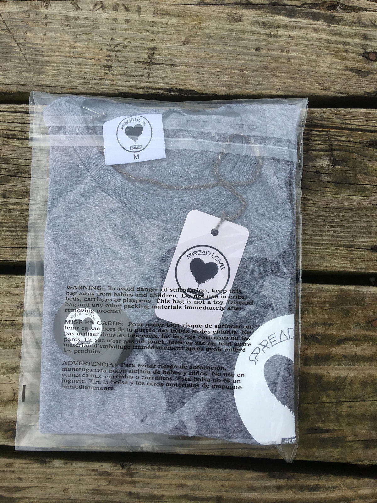 Spread Love Classic True Fit Tee (Heather Grey)