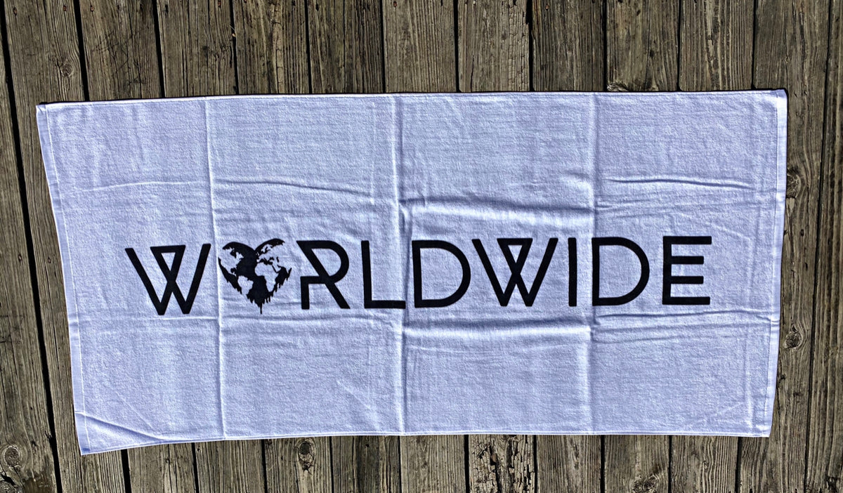 Spread Love Worldwide Beach Towel