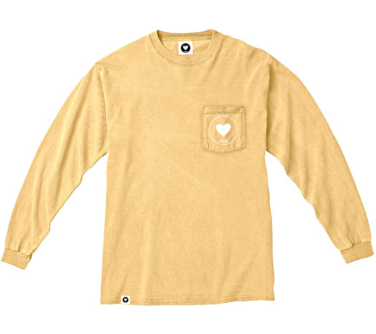Spread Love Long Sleeve Pocket Tee Original (Butter)