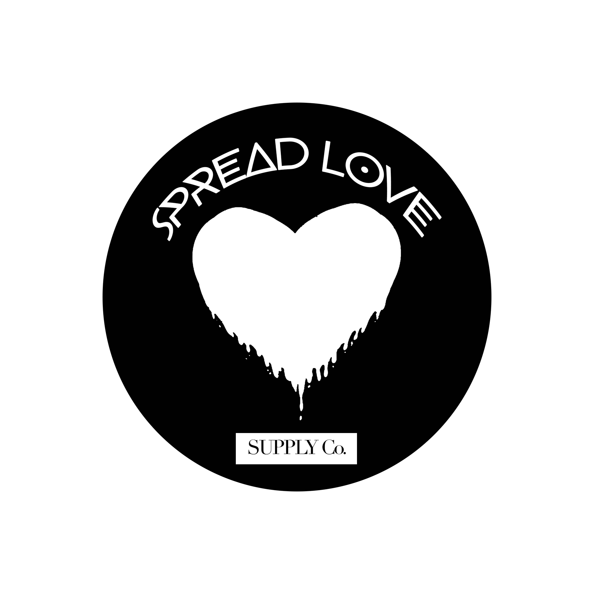 Spread Love Supply Co. Logo Wall Sticker Graphic (2' x 2')